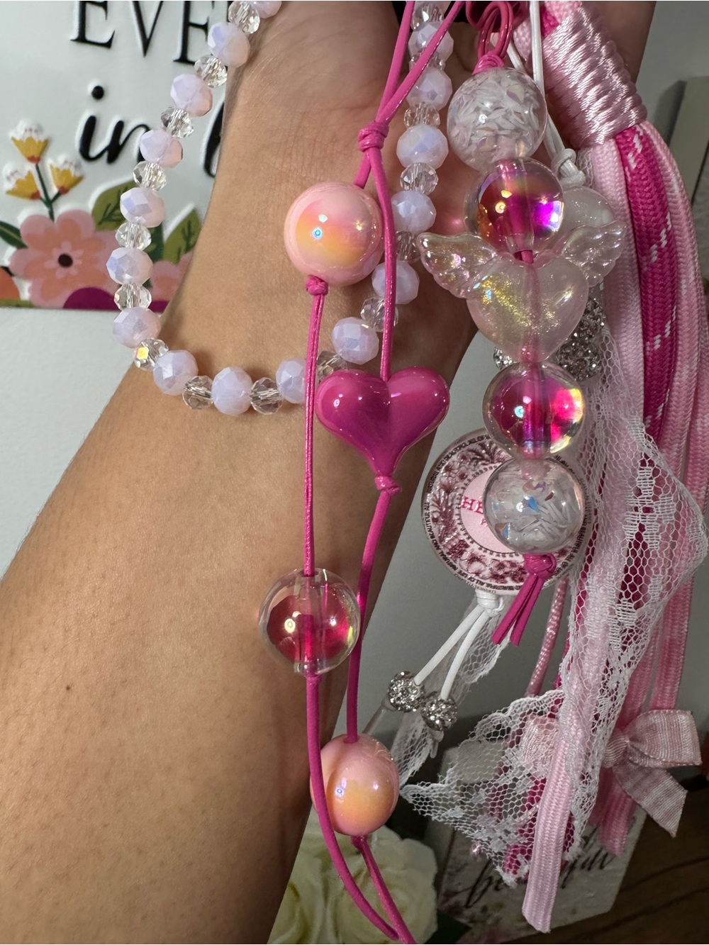 Pink Phone/Key/Bag Chain #P1128 - Picture 8 of 12
